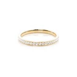 Channel Setting Half Eternity Diamond Ring