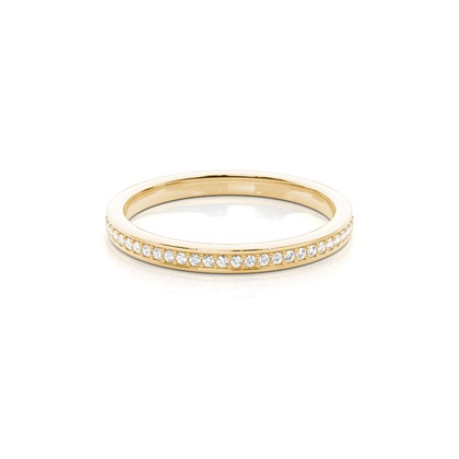 Yellow Gold Eternity Diamond Rings