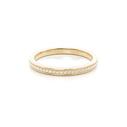 Pave Setting Half Eternity Diamond Ring