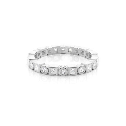Full Bezel Setting Full Eternity Diamond Ring