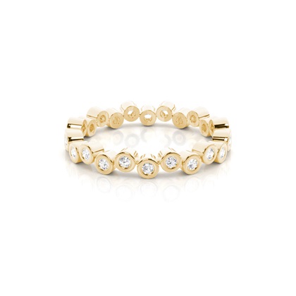 Yellow Gold Eternity Diamond Rings