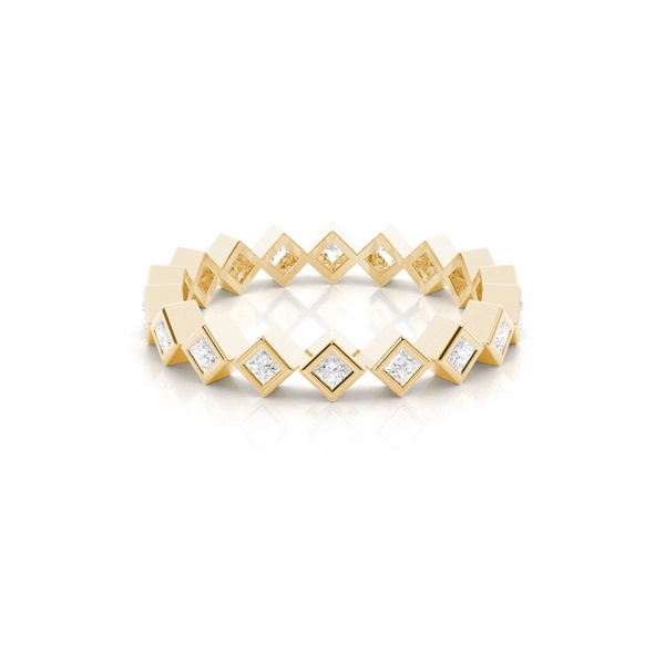 3.20mm Full Bezel Setting Full Eternity Diamond Ring