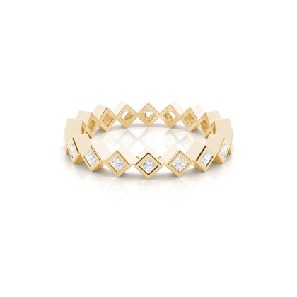 Full Eternity Yellow Gold Diamond Rings