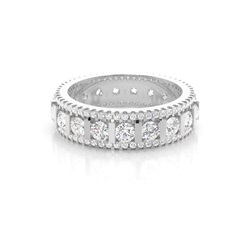 Halb Eternity Diamant Ring in einer Kanalfassung