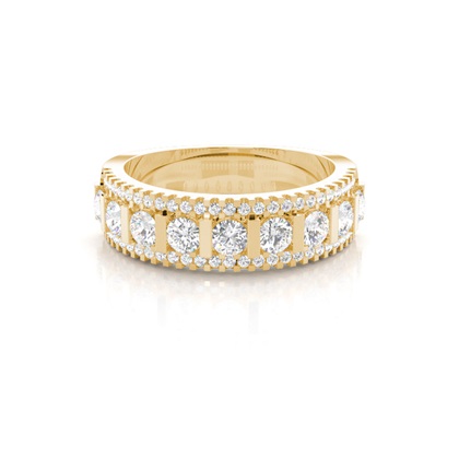Yellow Gold Eternity Diamond Rings