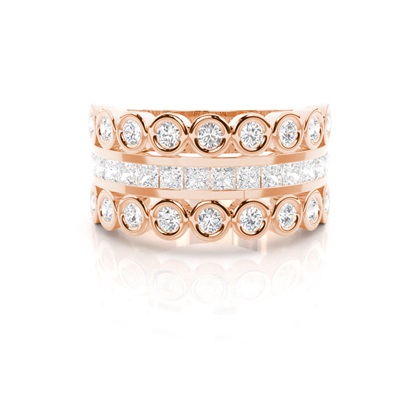 Rose Gold Eternity Diamond Rings