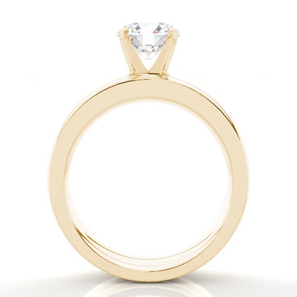 Yellow Gold Bridal Engagement and Wedding Bands Ring Sets