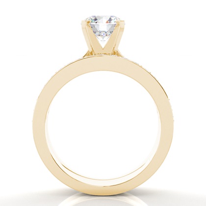 Yellow Gold Bridal Set Diamond Engagement Rings