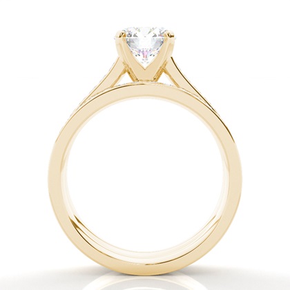 Yellow Gold Bridal Set Diamond Engagement Rings