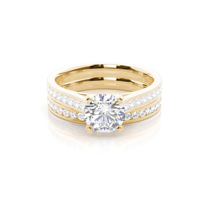Round Diamond Bridal Set Diamond Engagement Rings