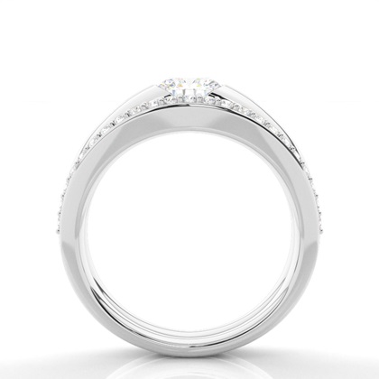 White Gold Bridal Set Diamond Engagement Ring