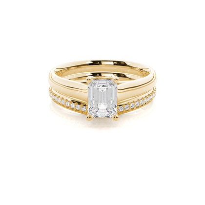 Yellow Gold Bridal Set Engagement Rings