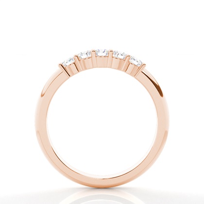 Rose Gold 5 Stone Diamond Rings