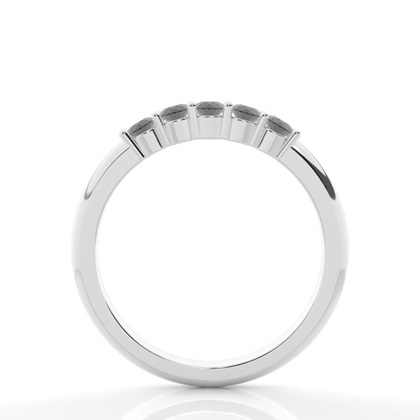 Silver 5 Stone Diamond Rings