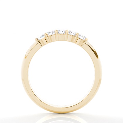 Yellow Gold 5 Stone Diamond Rings
