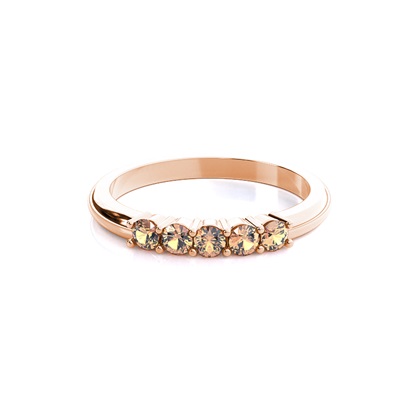 Rose Gold 5 Stone Diamond Rings