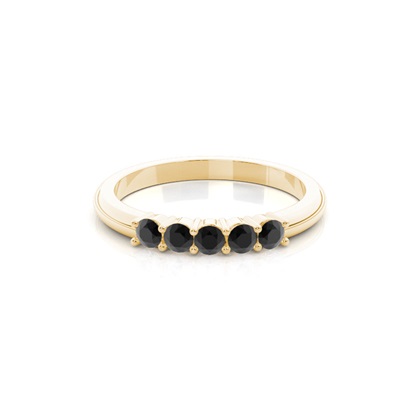 Round 5 Stone Diamond Rings