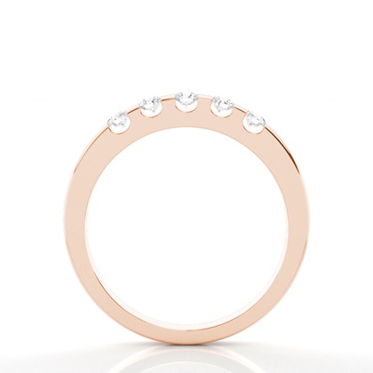 Rose Gold 5 Stone Diamond Rings