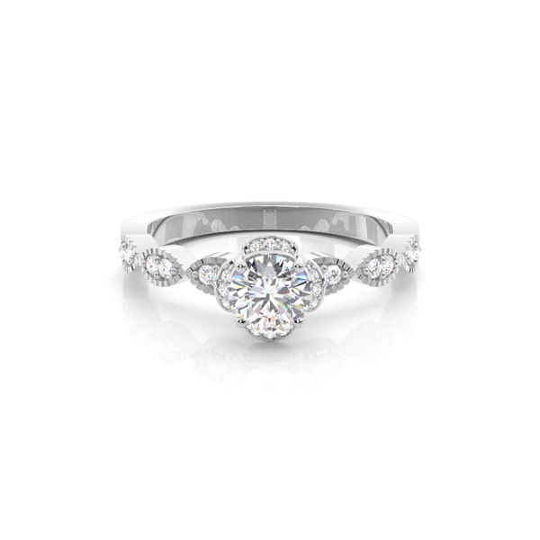 White Gold Diamond Engagement Ring