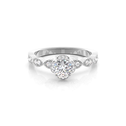 White Gold Diamond Engagement Ring