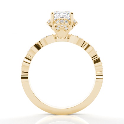 Cushion Cut Diamond Engagement Rings - 