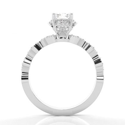 Emerald Cut Diamond Engagement Rings
