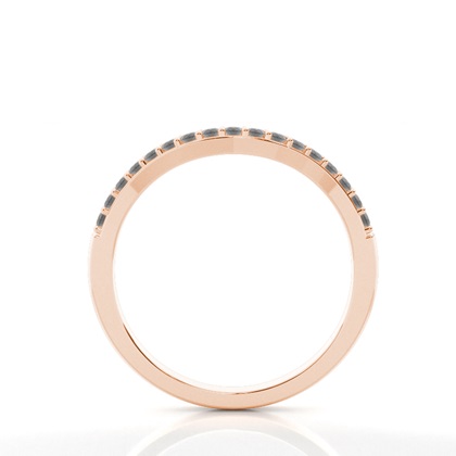 Schwarzes rautenförmiges Damenstirnband mit Komfortpassform