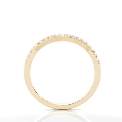 1.90mm Studded Slight Comfort Fit Diamond Shaped Band