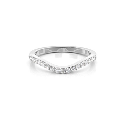 1.90mm Studded Slight Comfort Fit Diamond Shaped Band
