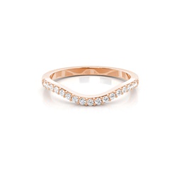 1.90mm Studded Slight Comfort Fit Diamond Shaped Band