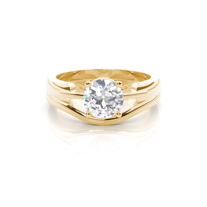 Yellow Gold Bridal Engagement and Wedding Bands Ring Sets