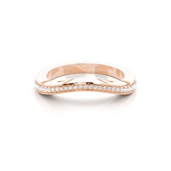 2.30mm Studded Slight Comfort Fit Diamond Shaped Band