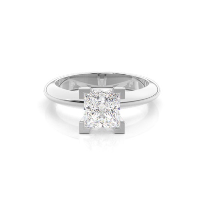 Princess Solitaire Diamond Rings 