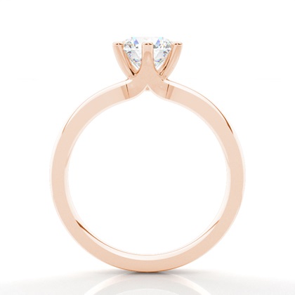 Rotgold Solitärringe Diamantringe