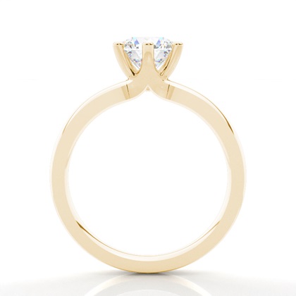 Yellow Gold Solitaire Engagement Rings