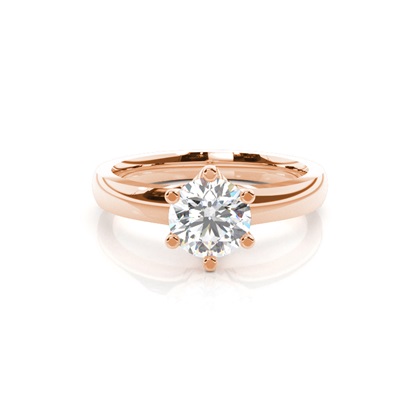 Rose Gold Diamond Engagement Rings