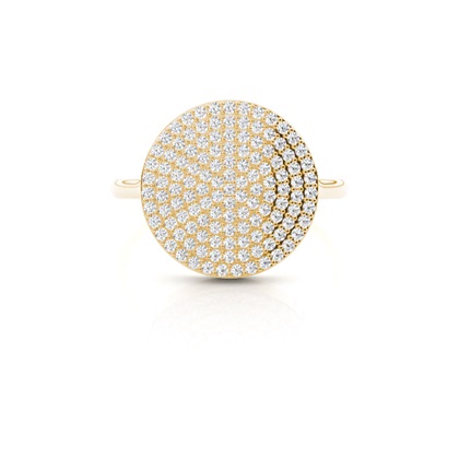 Yellow Gold Statement Diamond Rings