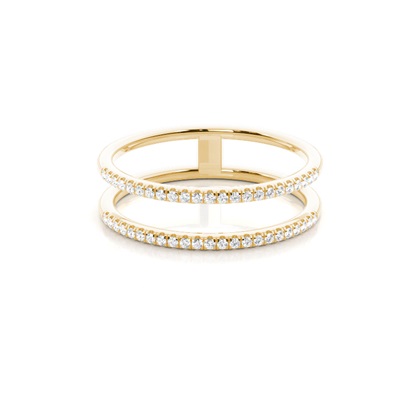 Yellow Gold Eternity Diamond Rings