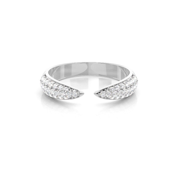 Pave Setting Round Diamond Fashion Ring