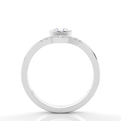 White Gold Bridal Set Diamond Engagement Ring