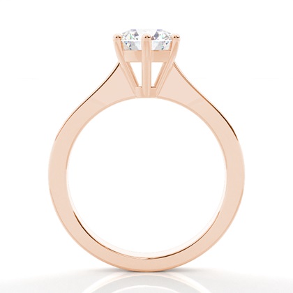 Rotgold Solitärringe Diamantringe