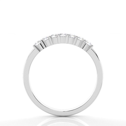 4 Prong Setting Plain Seven Stone Ring