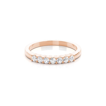 Rose Gold Contemporary Diamond Engagement Rings