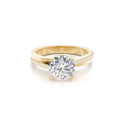 Yellow Gold Womens Diamond Engagement Rings