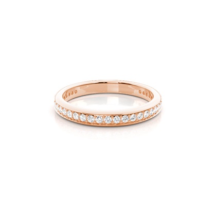 Rose Gold Half Eternity Diamond Rings