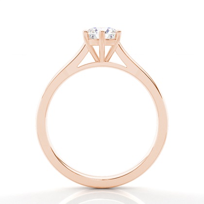 Rotgold Solitärringe Diamantringe