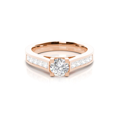 Rose Gold Diamond Engagement Rings