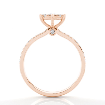 Medium Diamant Verlobungsring in einer Krappenfassung