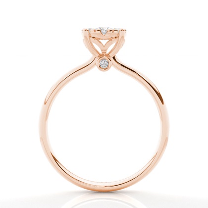 Runder Mehrfachdiamant Ring in einer Krappenfassung