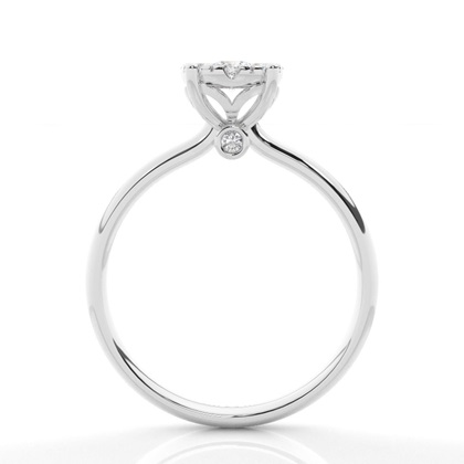 Runder Mehrfachdiamant Ring in einer Krappenfassung